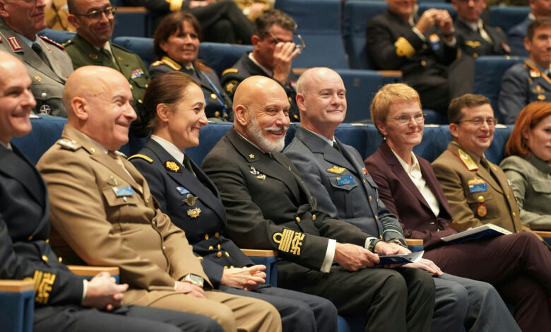 Admiral Cavo Dragone at NATO Defense College Academic Advisory Board meeting.