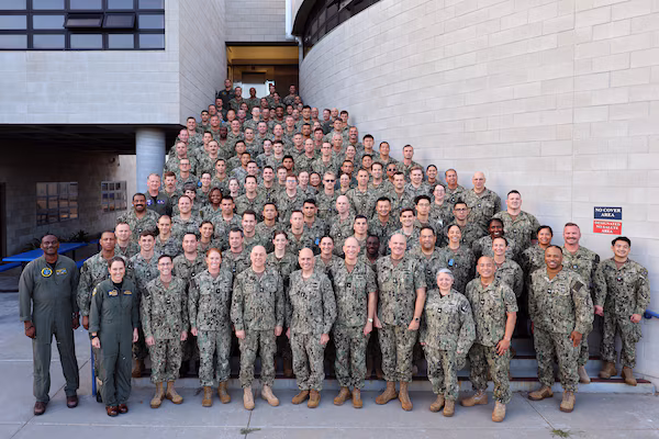 MAKO Sentry 2026: Group photo of warfighting-ready Sailors in the Pacific.