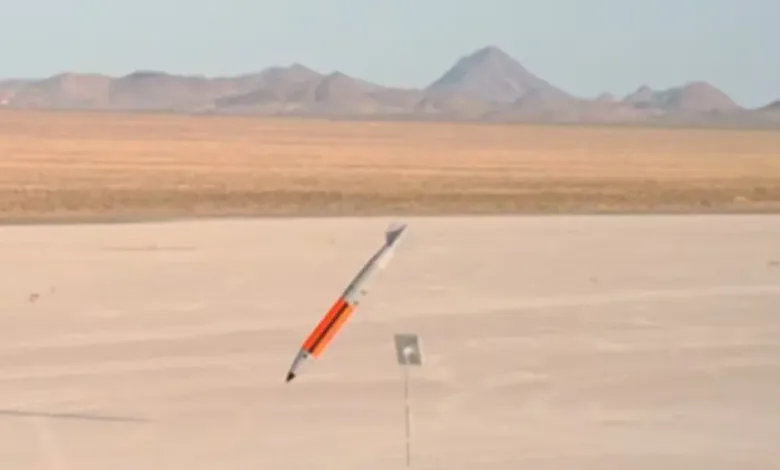US Air Force inert nuclear bomb being tested in a desert environment.