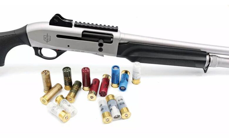 MAC 2 Tactical Marine Shotgun with various shotgun shells.