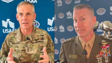 Generals Gilland and Smith, top military leaders, in uniform.