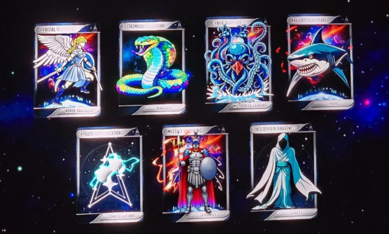 Space Force naming themes: Orbital Warfare, Cyber Warfare, Navigation Warfare, Missile Warning, Space Domain Awareness.