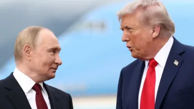 US President Donald Trump and Russian President Vladimir Putin in a formal setting
