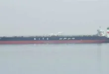 NITC oil tanker in calm waters with Iranian flag